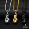 2020 New Cheap Factory Direct Glove Domineering Fashion Jewelry Men 316 Stainless Steel Necklace Gold Silver Black 4