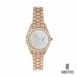 Ghetto fashion watch Rose Gold bling
