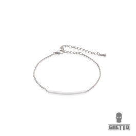 Ghetto Charm Bracelet Curve Blank Bar
