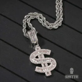 Ghetto Hip Hop Pendant US Dollars Sign Necklace