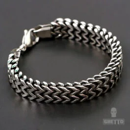 Ghetto Bracelet Men's Retro Stainless Steel Chain
