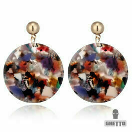 Ghetto Granite Pattern Acrylic Earrings
