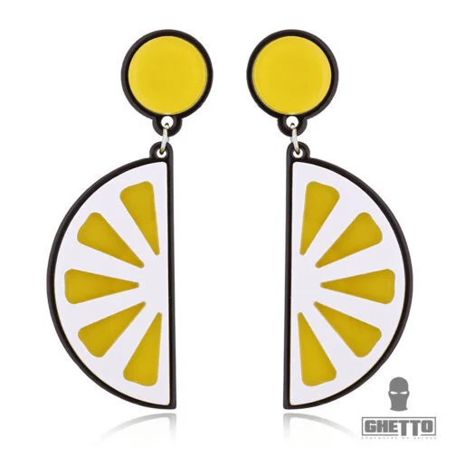 Cercei Lemon pentru femei, cercei acrilici
