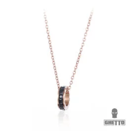 Colier Ghetto Titan Roman Roman Designer de lux Pandantiv Cubic Zirconia