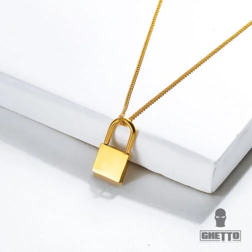 Lanț la modă pentru femei din oțel inoxidabil de 18k Încuietoare placată cu aur de 18k