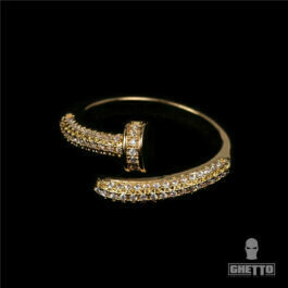 Ghetto Ring Iced Out Full Rhinestone Crystal