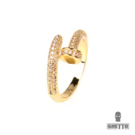 Ghetto Ring Iced Out Full Rhinestone Crystal
