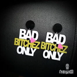 Ghetto Oversized Letter Earrings