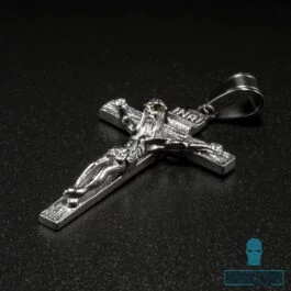 Ghetto Stainless Steel Pendant – Jesus Cross