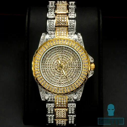Ghetto Ladies Diamond Dial Watch Femei stil simplu