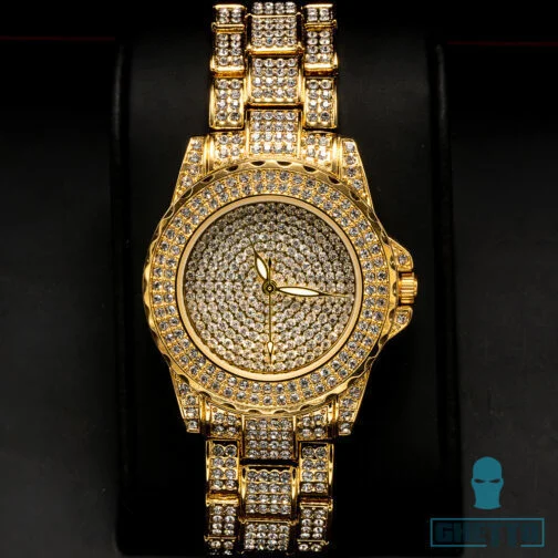 Ghetto Ladies Diamond Dial Watch Femei stil simplu