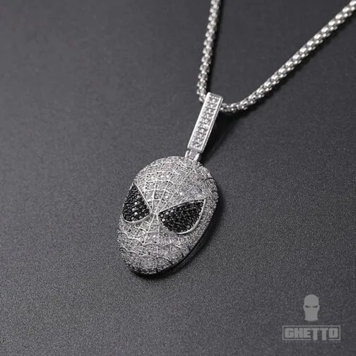 Marvel Movie Iced Out Spider Man Pandantiv HipHop Mens Jewelry 1.jpg