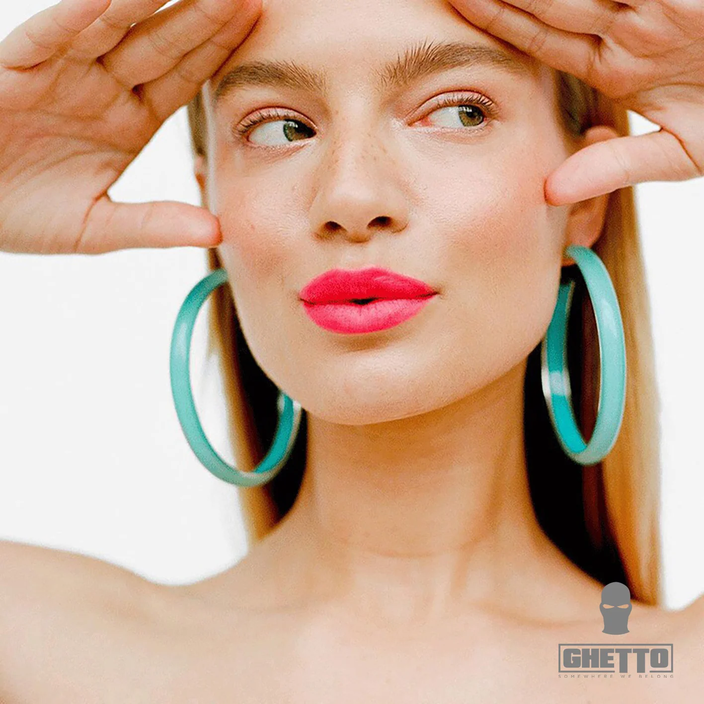 New Bohemian Earrings With Large Circular Earrings Acrylic Multicolor Earrings
