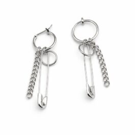 Ghetto Earrings Kpop Punk Pin Chains 1pcs