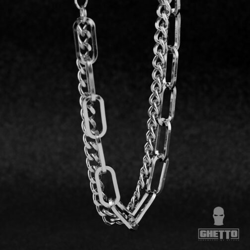 double layer bracelet stainless steel Unisex 2.jpg
