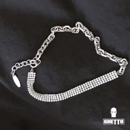 Ghetto Choker lanț Rhinestone