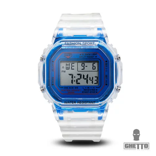 Ghetto Clear Silicone Digital Watch Band Fancy Elegant