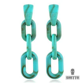 Ghetto Acrylic Lock Bijuterii lanț lanț Termeni Cercei