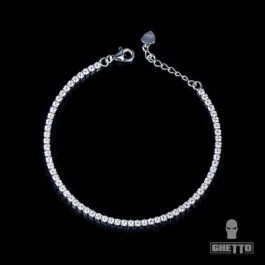 Ghetto Fashion Charming Brățară de tenis din argint 925 Sterling