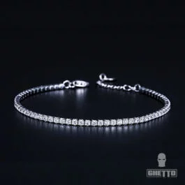 Ghetto Fashion Charming Brățară de tenis din argint 925 Sterling