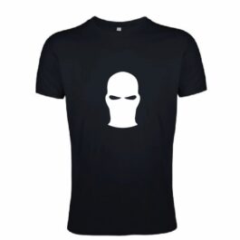 Ghetto White Mask Black T-SHIRT Men's