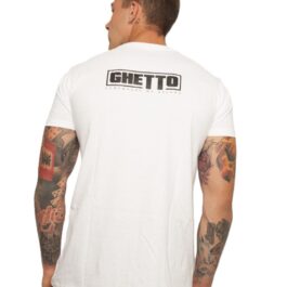 Ghetto Black Mask White T-Shirt Men’s | Somewhere We Belong