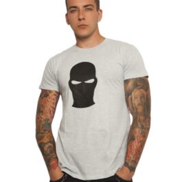 Ghetto Black Mask Gray T-Shirt for Men | Somewhere We Belong