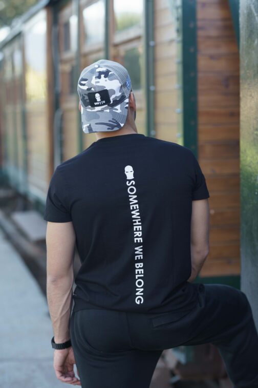 ghetto somewherewebelong tricou negru bărbați