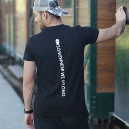 Ghetto Somewhere We Belong Black T-Shirt for Men | 100% Cotton