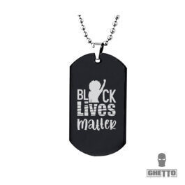 New Trendy Black Lives Matter Jewelry Stainless Steel Hip Hop Necklace