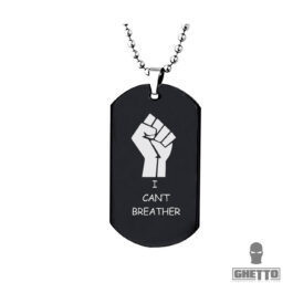 New fashionable Hip Hop necklace in stainless steel jewelry Black Lives Matter,