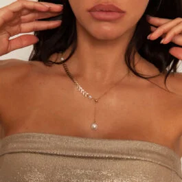 Ghetto Choker Fashion Colier Tassel Pearl Aur