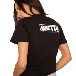 Ghetto White Mask Black T-Shirt for Women’s | Somewhere We Belong