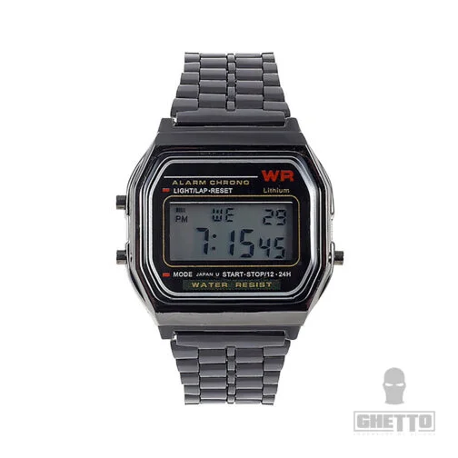 Ghetto Digital Vintage Watch Metal Gun Color