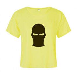 Ghetto Mask Crop Top Oversize T-Shirt M/L For Women’s