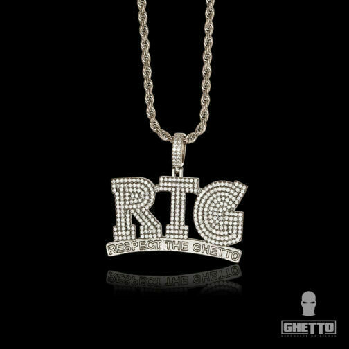 Jewellery bling hip hop micro pave cz jewellery respect to ghetto RTG