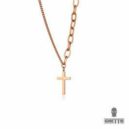 Ghetto Simple Cross Charm Necklace Stainless Steel