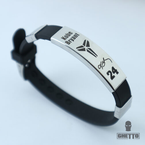 Silicone bracelet, steel with exclusive Star pattern unisex