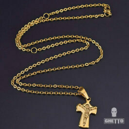 Ghetto Cross of Jesus Pendant Necklace