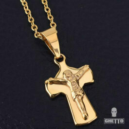 Ghetto Cross of Jesus Pendant Necklace
