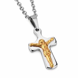 Ghetto Cross of Jesus Pendant Necklace