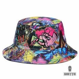 Ghetto Graffiti Bucket Fisherman Hat