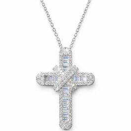 Ghetto Crucifix Shape 3A Zircon Necklaces for Women's