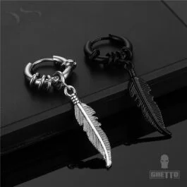 Ghetto Punk Rock Style Stud Earrings 1 pcs
