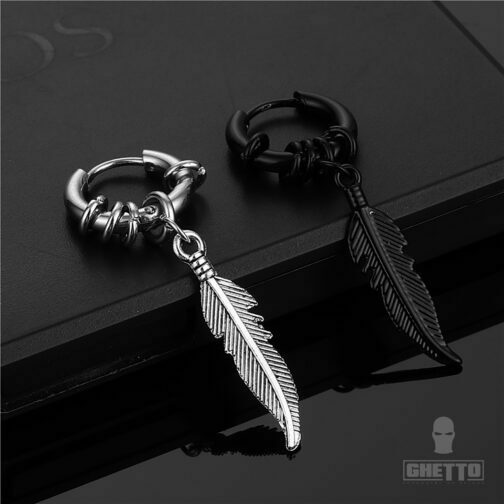 Punk Rock Style High Quality Stainless Steel Hiphop Earring Jewelry