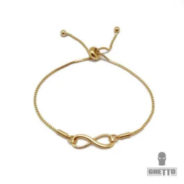 Ghetto Infinity Charm Bracelet 18K Gold