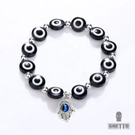 Ghetto Greek Eye Pendant Bracelet