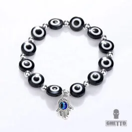 Ghetto Greek Eye Pendant Bracelet