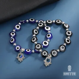 Ghetto Greek Eye Pendant Bracelet