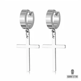 Ghetto Cross Earrings Pair
